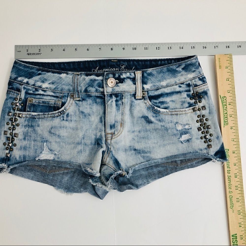 Set of TWO Size 7 Distressed Jean Shorts!! - Picture 7 of 14